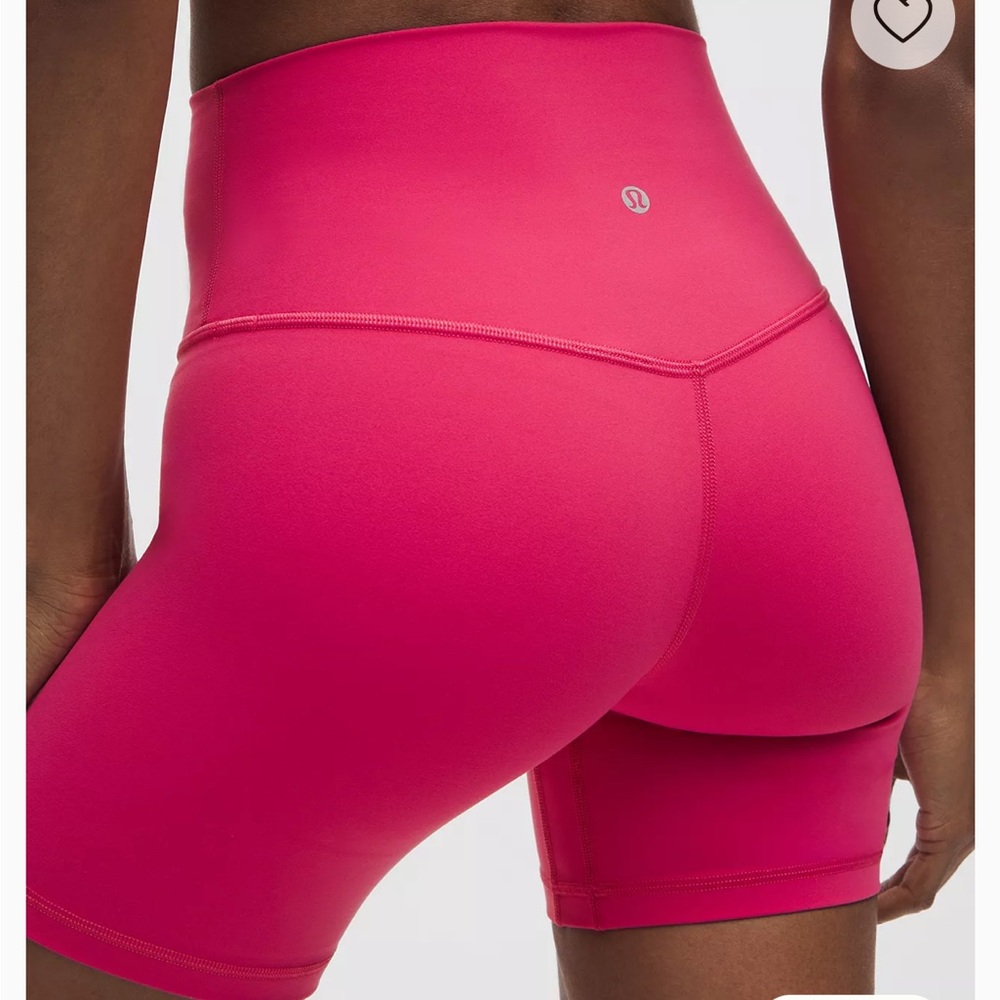 Lululemon align pink 6 inch inseam high waisted shorts *worn once* - Picture 2 of 10